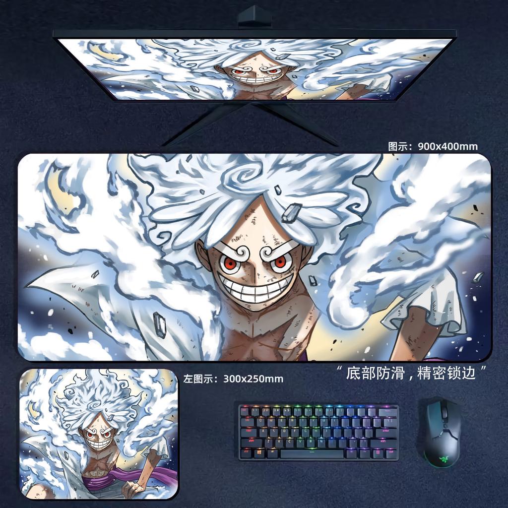 Large Size Anime Laptop Keyboard Desk Pad Luffy Roronoa Zoro NonSlip Mouse Pad High Definition Lock Edge ONE PIECE Mouse Pad