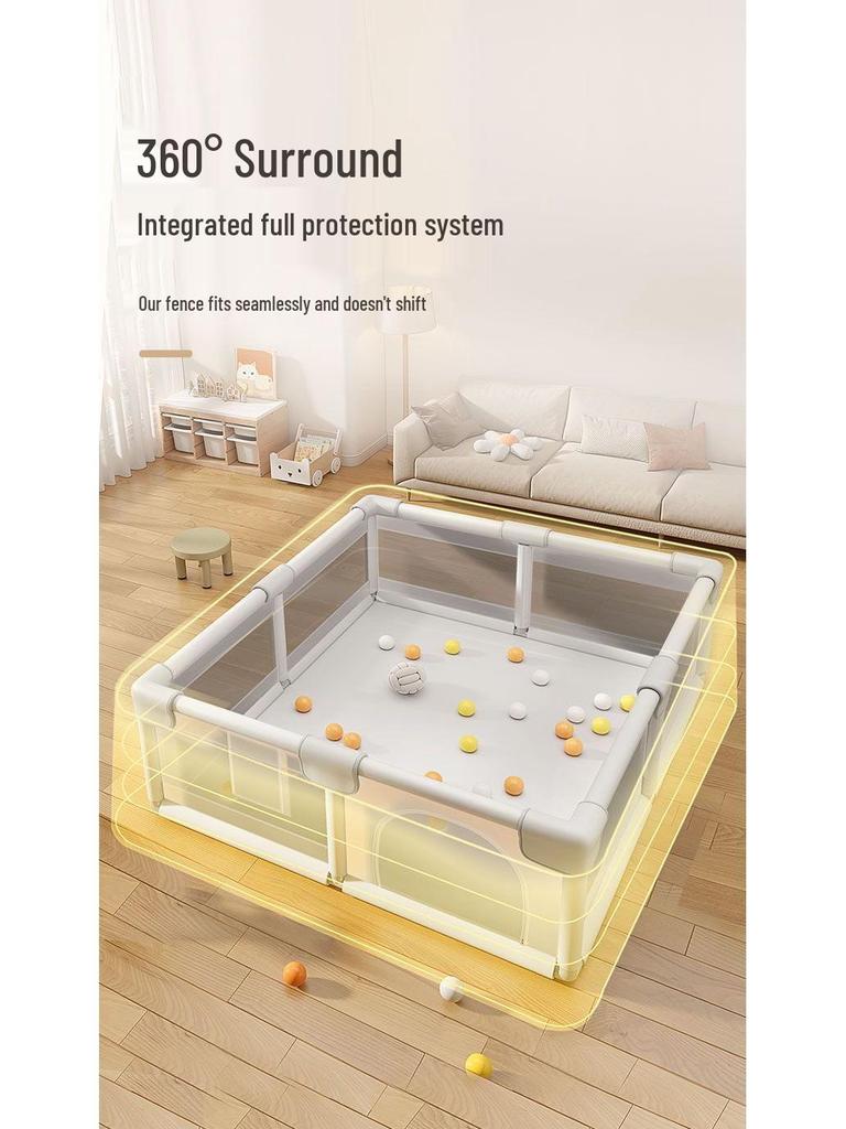 Parque Infantil de Seguridad para Niños y Alfombra de Gateo - Barrera Interior para Bebés