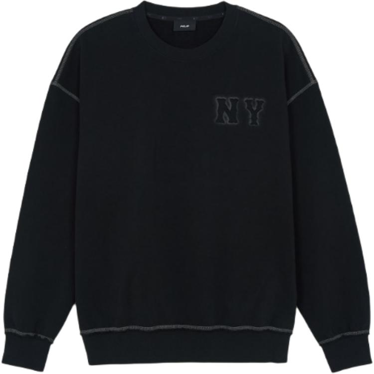 MLB Sweatshirts Unisex Black Crew Neck Moderate 3AMTB1261-50BKS S