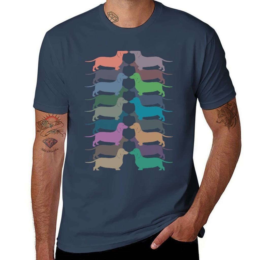 Dachshund Color Parade Tshirt Sun Block Outdoor Tshirt