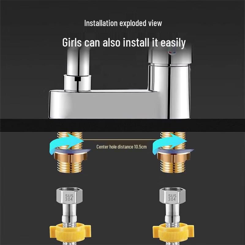 Korean Style Cold & Hot Basin Faucet