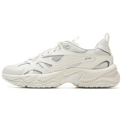 Li Ning Dämpfung Abriebfest Niedrig geschnitten Freizeitschuhe Unisex Weiß AGCV307-4