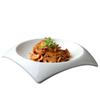 Creative Square Ceramic Dinner Plate European White Porcelain Dinner Barbecue Plate for Home Cooking Dishes Kitchen Tableware
