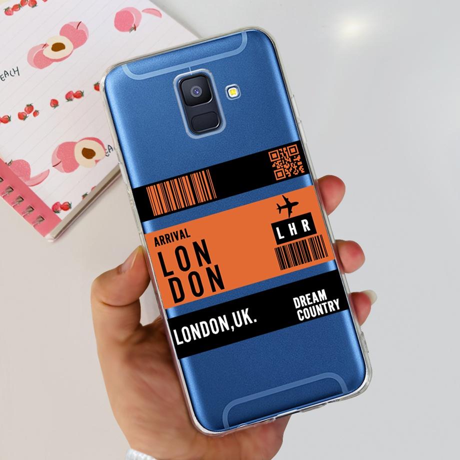 Coques For Samsung Galaxy A6 2018 phone back case SM-A600 A600F for samsung A6 plus 2018 A605 A605F A6+ Fundas protective Cover