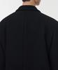 Musinsa Standard Wool Blend Big Daddy Double Maxi Coat [Black]