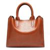 2024 New European & American Fashion Women's Oil Leather Handbag - Simple Versatile Shoulder & Crossbody Bag