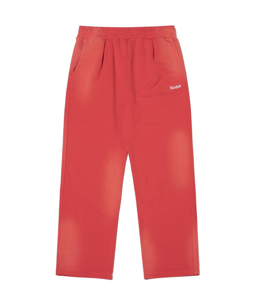 KODAK Color Eye Semi-Overfit Straight Pants Red