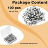 100pcs M4-0.7 Hex Nut, 304 Stainless Steel, M4 X 0.7mm Tiny Nuts Fasteners, Hex Drive, Metric, Right Hand, Small Replacement Nut