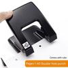 A25F-2 Hole Heavy Duty Punch, Metal File Fasteners Padded Handle, 40-Sheet Capacity For Paper File Folder/Binder