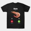 Shrimp Calling Funny Seafood Phone Meme Graphic T-Shirt