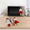 3 Pieces Christmas Refrigerator Handle Covers Home Decoration Cartoon Kitchen Appliance Handle Covers For Ornaments Fridge