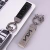 NIVG8 1Pcs New Metal Leather Car Keyring Keychain Anti-Loss Key Ring For KN Kia Rio Soul Forte Sportage Picanto Niro KN Accessories