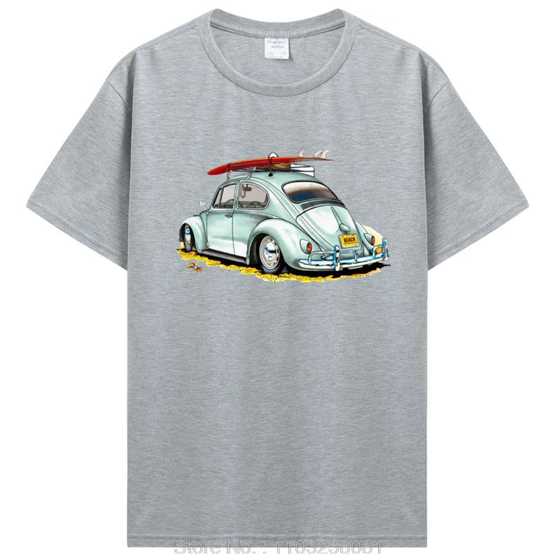 Classic Car Tops T Shirt Classic Car Pattern TShirt For Unisex Creative Graphic Clothing Oneck Custom Printed Cotton Tshirt