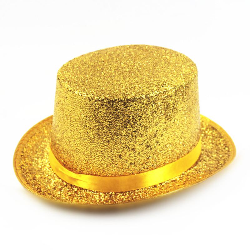 Lincoln Hat Flat Top Hat Jazz Hat Stage Performance Magician Hat Colorful Halloween Colorful Performance Hat