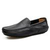 Men Casual Shoes Luxury Brand Summer Genuine Leather Mens Loafers Moccasins Hollow Out Breathable Slip On Driving Shoes