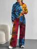 Gradual Change Europe and America Autumn and Winter 1116 Casual Long-sleeved Suit Women's Hooded Sweater Trousers Two-piece Set
