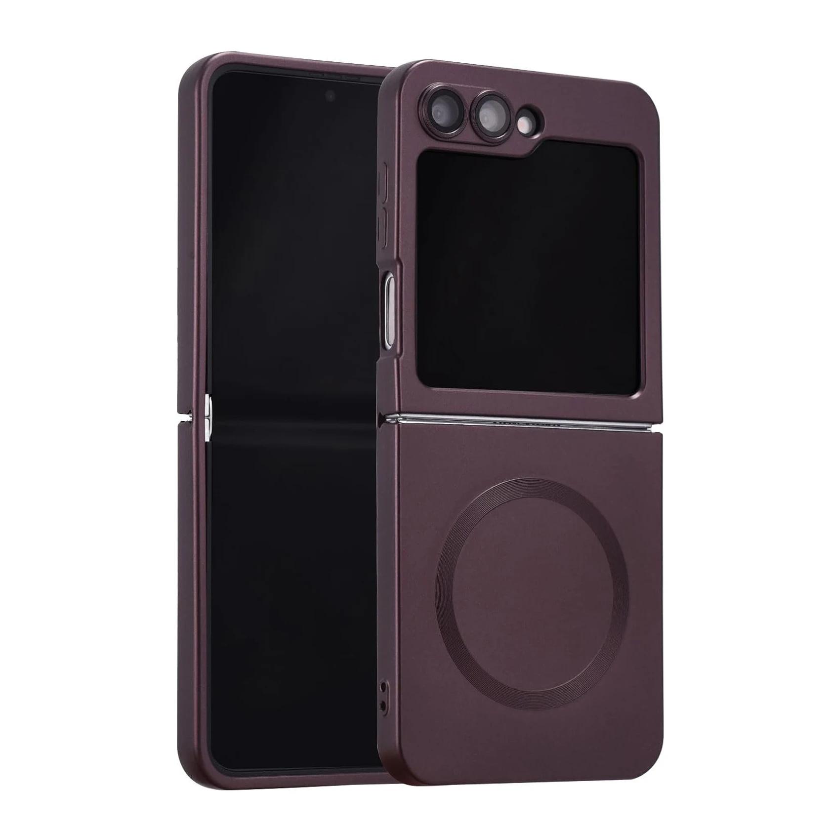 

Cute Gradient for Magsafe Case for Samsung Galaxy Z Flip 7 6 5 4 3 Soft Silicone Wireless Charging Cover for Samsung ZFlip 6 for Samsung Z Flip 5