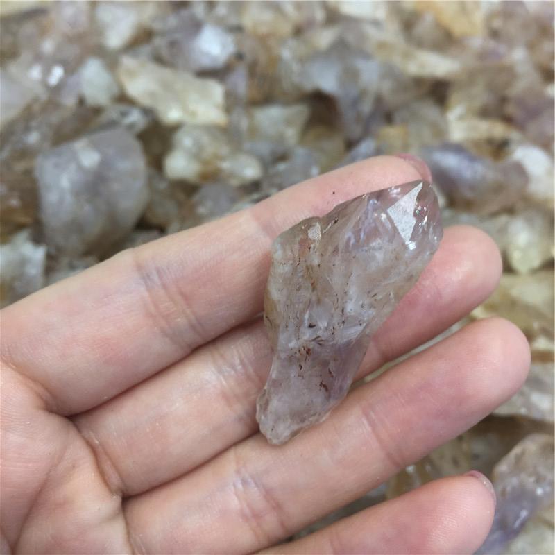 Rutilated Quartz Crystal Specimen Raw Rough Yellow Golden Hair Stone Mineral Specimen Craft