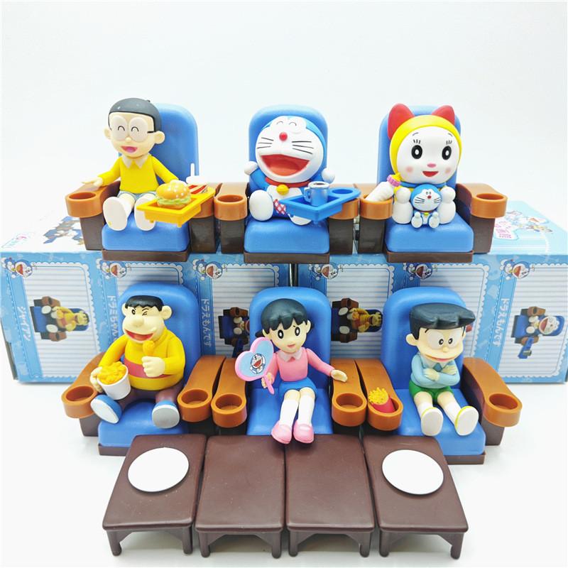 Pvc Doraemon Cinema Series Blind Box Cat Robot Anime Character Figure Toy