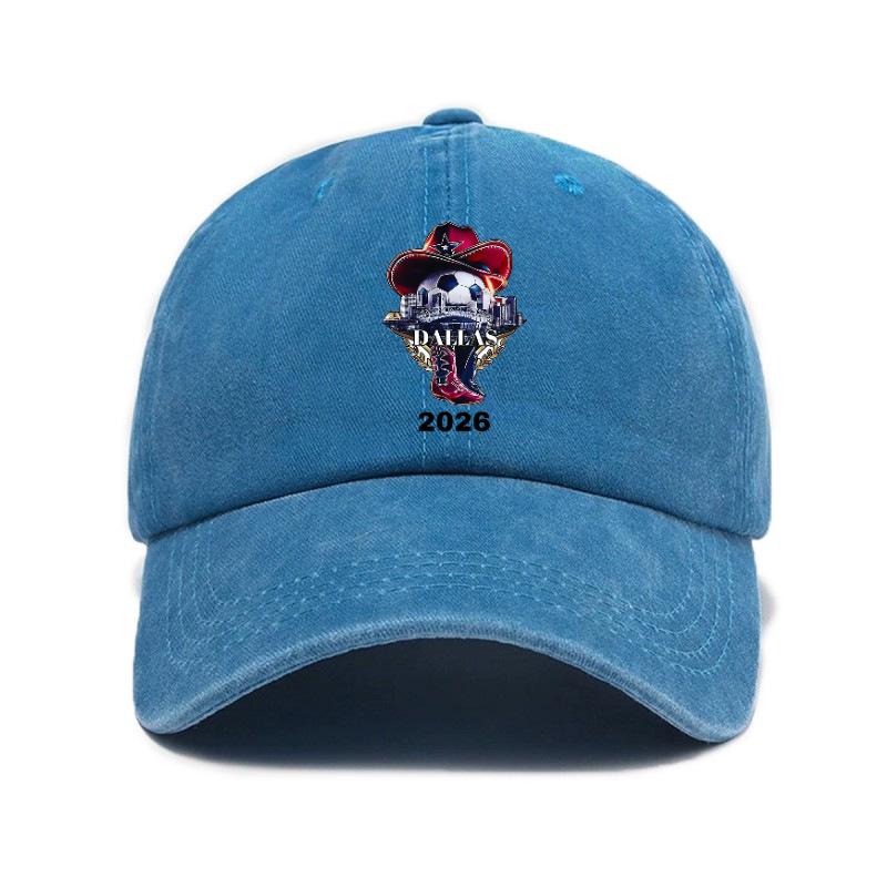 2026 Dallas Football World Cup Washed Distressed Cap