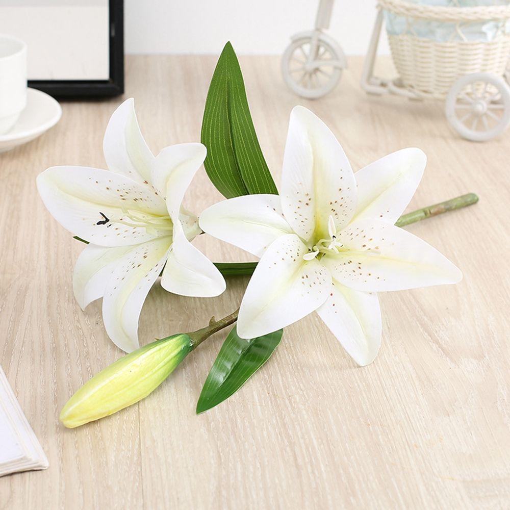 

Silk Hotel Restaurant Wedding Decoration Artificial Flower Bouquet Fake Plant Home Table Accessory белый