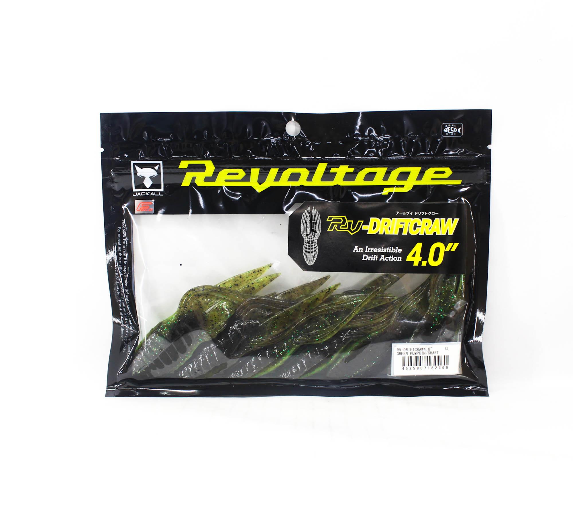 

Jackall Soft Lure RV-Drift Craw 4 дюйма, зеленая тыква (2460)