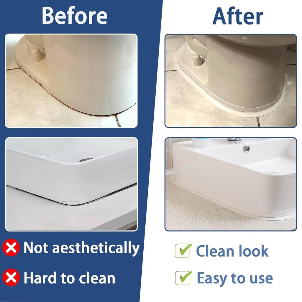 Waterproof Sealing Tape PVC Self Adhesive Bathroom Bath Wall Glue Sticker Kitchen Sink Caulk Mold Proof Seal Covering Tape Strip