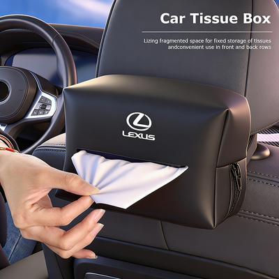PU Leather Car Tissue Box Facial Tissue Storage Bag For F SPORT ES RX LS IS NX CT LX IS250 IS200 CT200H GS300 NX300h UX HS