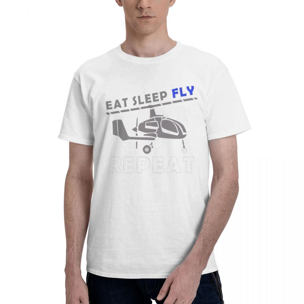 Gyrocopter Fly Pilot Aviation 100 Cotton Casual Breathable Confortable TShirt Short Sleeve TShirt Clothes Men