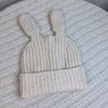 Female autumn and winter Japanese cute big ears funny knitted hat warm personality versatile face small wool hat tide