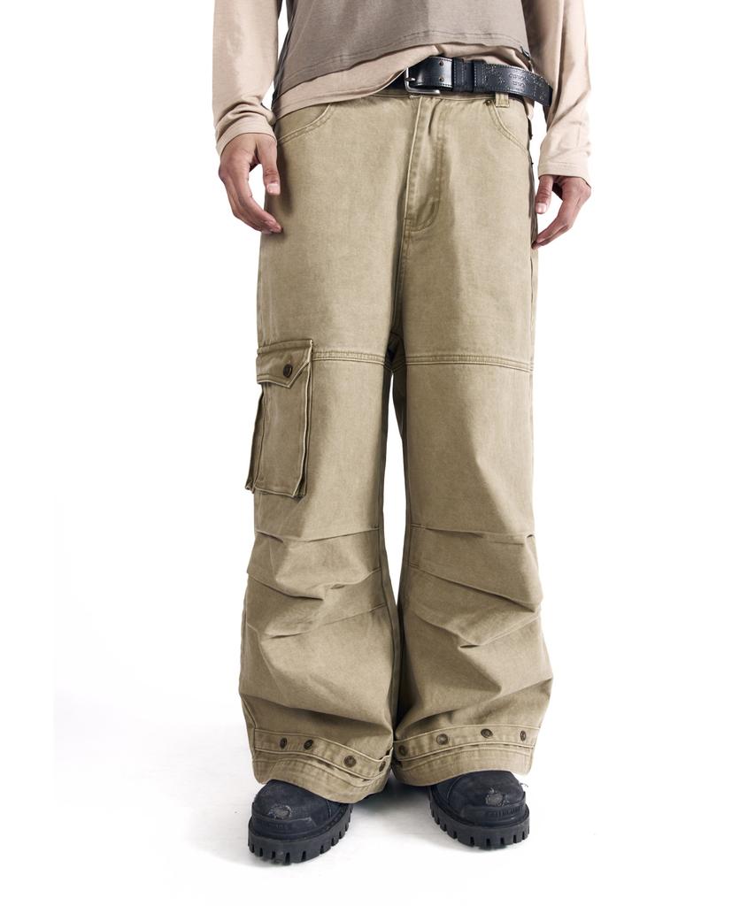 AAKAM Cowboy Chaps Cotton Pants (Beige)