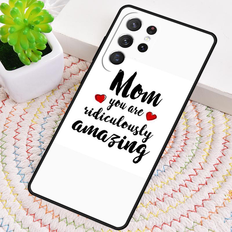 mom mother's day Silicone Phone Case For Samsung Galaxy note 10 pro S26 S25 S24 S23 S22 S21 Plus S25Ultra Capa Cover