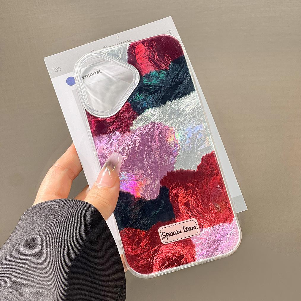 

Чехол для телефона с цепочкой-браслетом, расписанный, для iPhone 16 11 12 13 14 для 12 14 16 Pro 14 16 Pro Max, милый узор, твердая обложка со шнурком iPhone 11 чистый