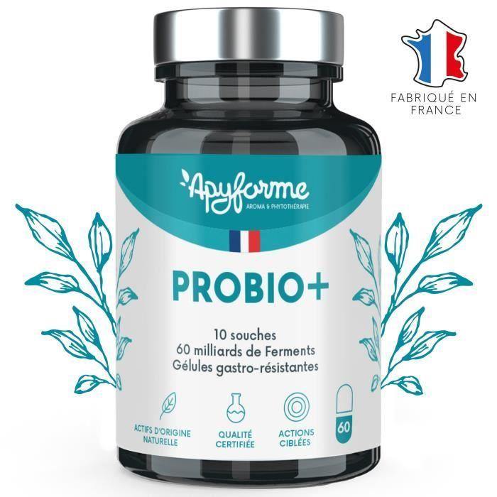 Probiotique flore intestinale - jusqu’à 60 milliards ufc-jour - 10 souches : immunité, digestion, syndrome du colon irritable