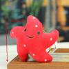 Cute Cartoon Ocean Plush Pendant Keychain Stuffed Backpack Keychain Decorative Pendant