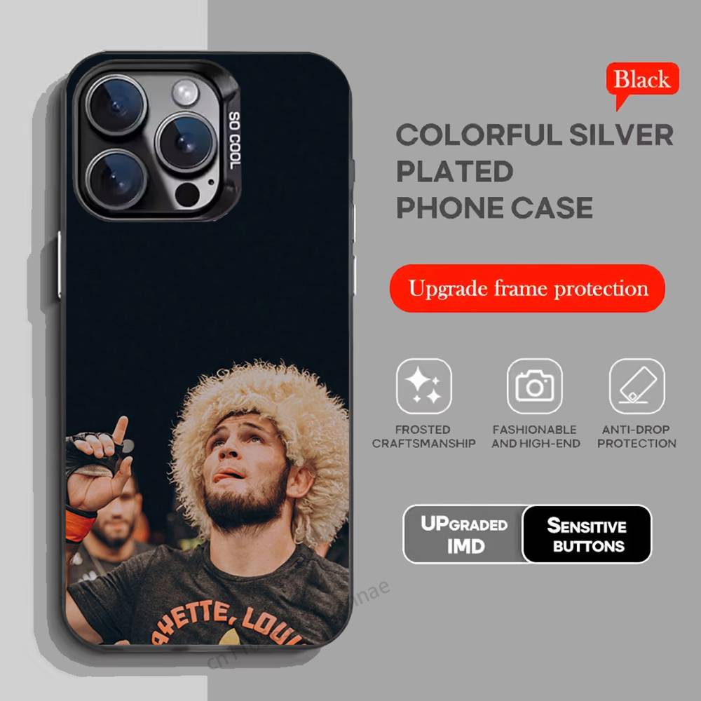 khabib nurmagomedov Phone Case For iPhone 17,16,15,14,13,12,11,Pro,Max,Plus,Mini,X,XS,XR,8,S,SE Soft Black Case