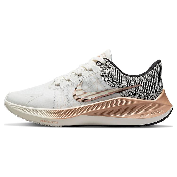 

Новые женские кроссовки Nike Air Zoom Winflo 8 Premium Sail Metallic Copper Coin DA3056-101 35.5