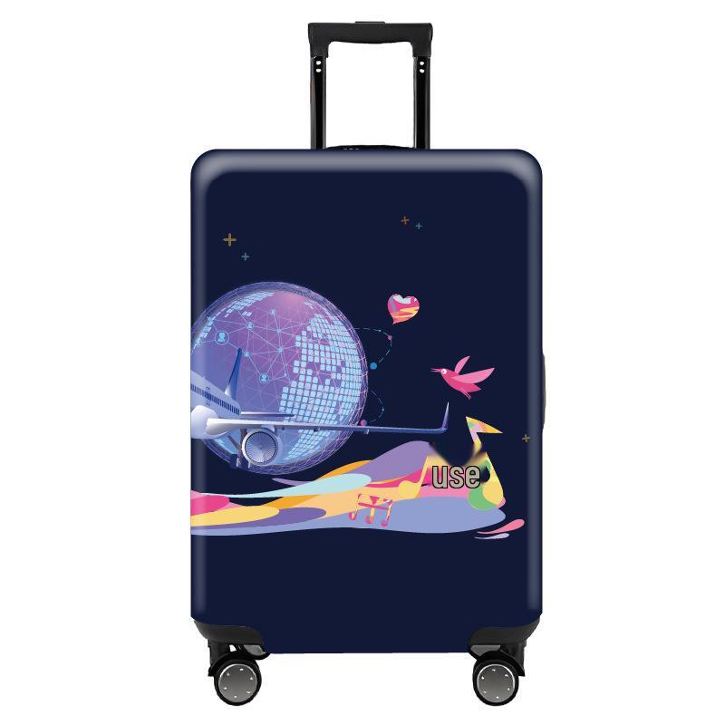 Trendy Elastic Luggage Protector Cover for Business Travel Suitcases