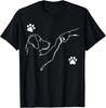 Dog and People Punch Hand Dog Friendship Fist Bump Dog's Paw T-Shirt