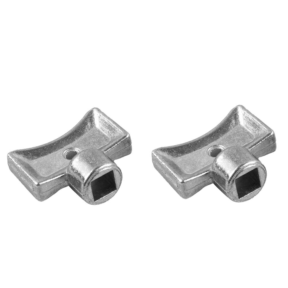 Clé de soupape d'échappement 5×5mm Matériau incassable Douille carrée argentée