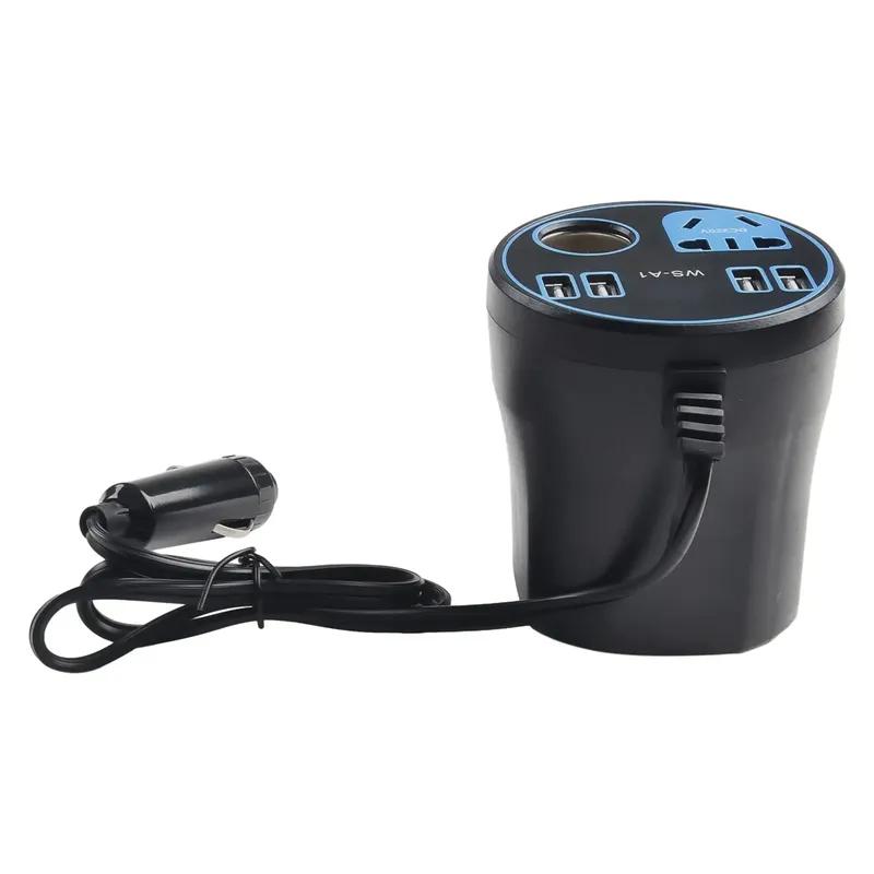 200W Car Inverter 12V/24V DC 24V/12V To DC 220V/110V Converter Led Display Multi-function Charger Socket Fast Charging Car Parts