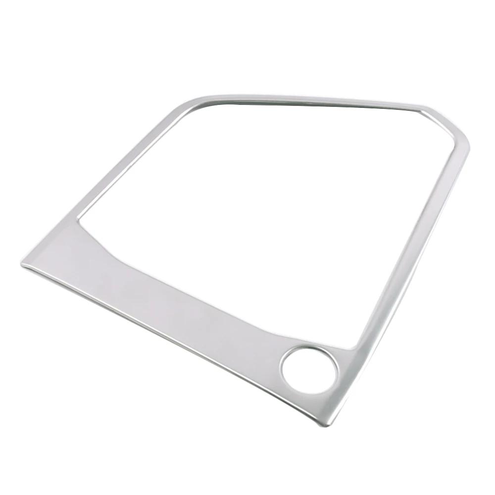 För Volkswagen VW Tiguan MK2 2017-2019 LHD AT Växellåda Växelspakspanel Ram Trim Rostfritt Stål Färg Klistermärke