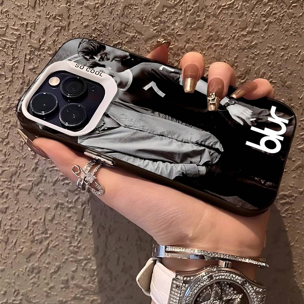 

Band Musik Rapper B-Blur Vintage Phone Case For IPhone 17 16 15 14 11 12 13 Pro Max Pro Plus Colored Silver Cover iPhone 12pro max