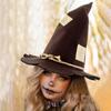 Scarecrow Patch Witch Hat Halloween Witch Hat Party Accessories Dress Up Headwear for Halloween Performance Movie Cosplay