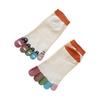 Women Cotton Toe Socks Cartoon Cat Fish Design Five Finger Socks Casual No Show Athletic Running Crew Socks