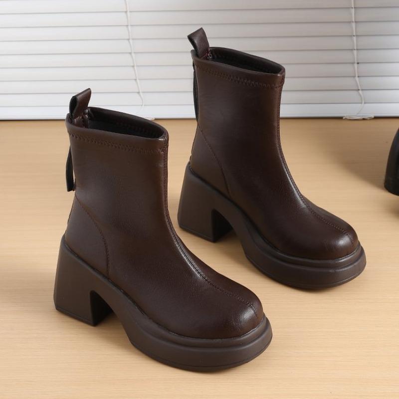 

Модные высококачественные ботинки Мартина женские осенние универсальные новые маленькие на толстой подошве с увеличением роста черные тонкие короткие ботинки 40