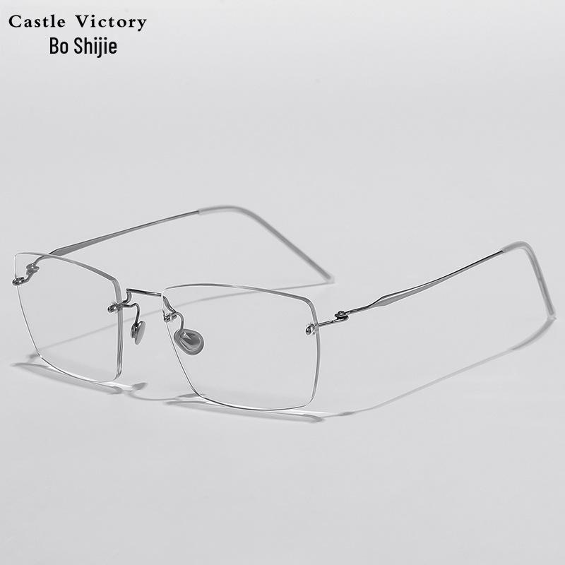 Unisex Retro Titanium Blue Light Glasses - Summer Edition