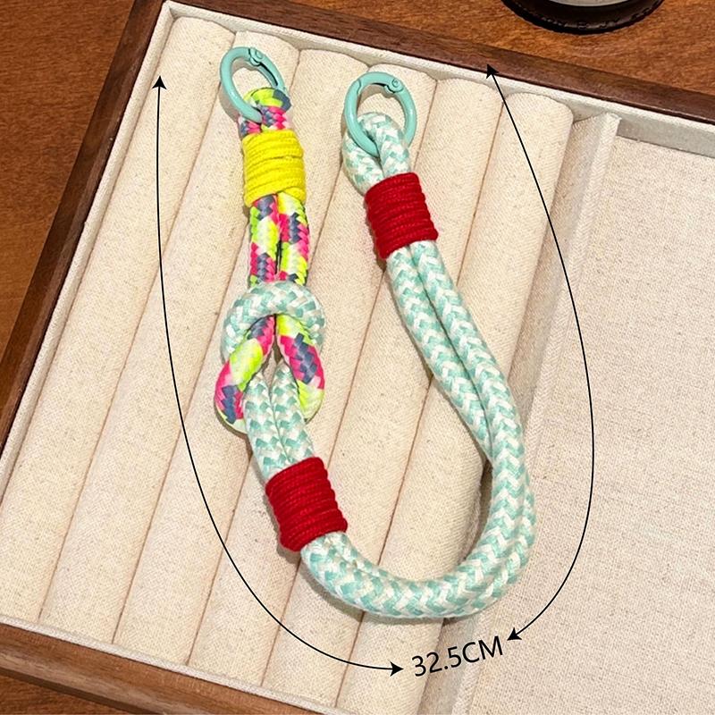 [HF]New 1Pc Cute Colorful Mobile Phone Portable Anti-loss Lovely Knot Hand Bracelet