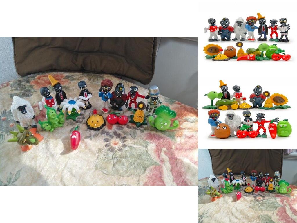 Premium Quality 16pcs Set Of New Plants Vs. Zombies Pvc Anime Action Figures For Kids