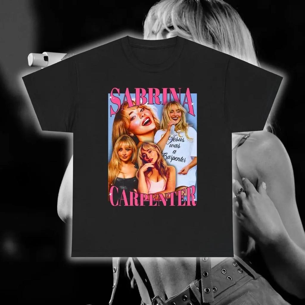 2026 Sabrina Carpenter TShirt Unisex Women Oversized Y2k Street Hip Hop Fashion Casual Cotton Short Sleeve Female Clothing Top Tee